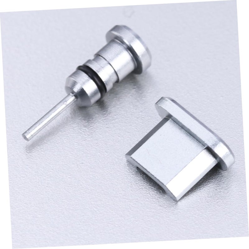 مجموعة سدادات الغبار الرمادية لـ Micro USB وفتحة سماعة الرأس، علبتان، تصميم متين - Image 4