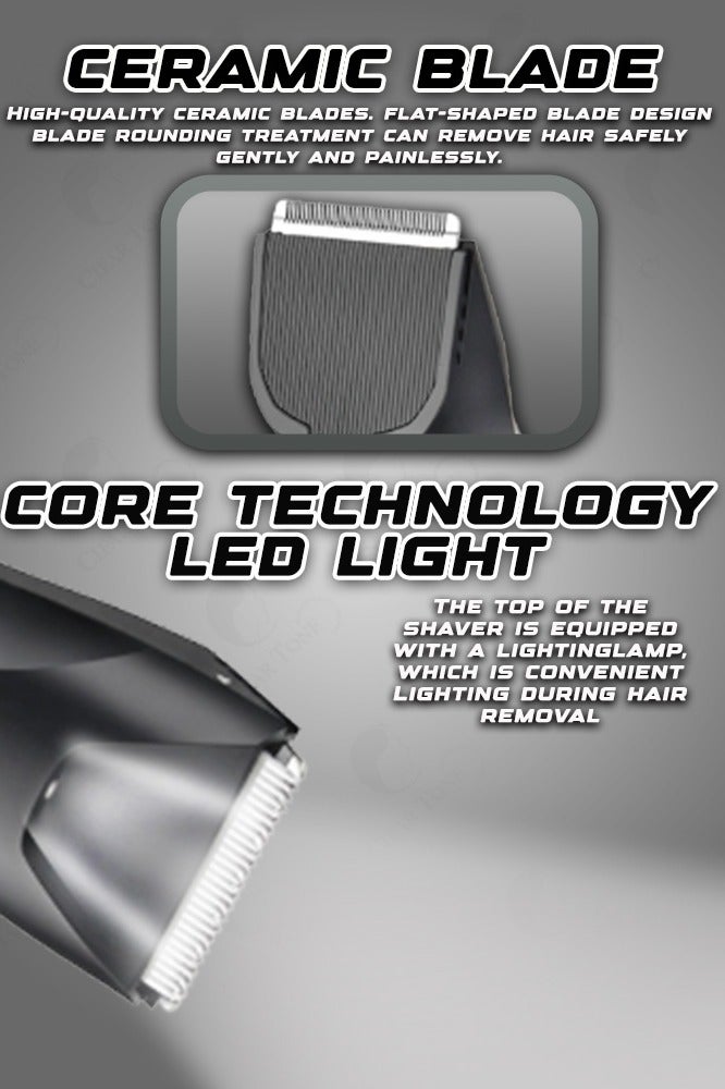 ميركيري ماكينة تشذيب الشعر والجسم اللاسلكية MC168 بشفرة قص سيراميك | محرك سبائك مضاد للاهتزاز | مدة تشغيل تصل إلى 90 دقيقة | بطارية ليثيوم 2000 مللي أمبير/ساعة | قابلة للغسل بمعيار IPX7 | شاشة LCD ذكية | شحن من النوع C وإضاءة LED لرؤية أفضل - Image 5