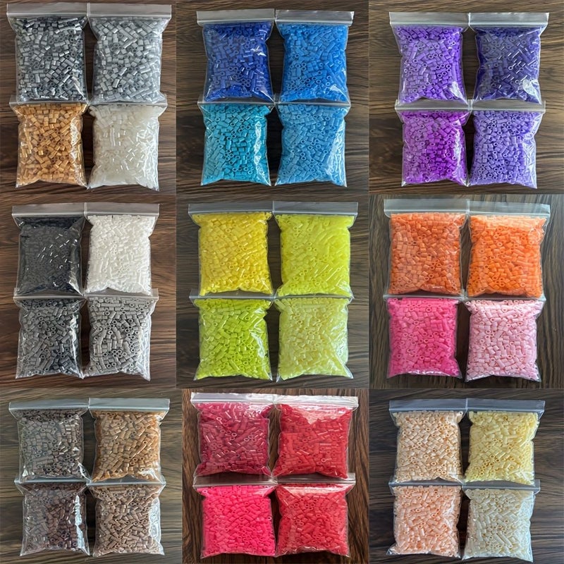 4 Packs 2000pcs 2.6mm Melt Blown Beads 05 for DIY Jewelry Making Craft Puzzle Beads - Image 1