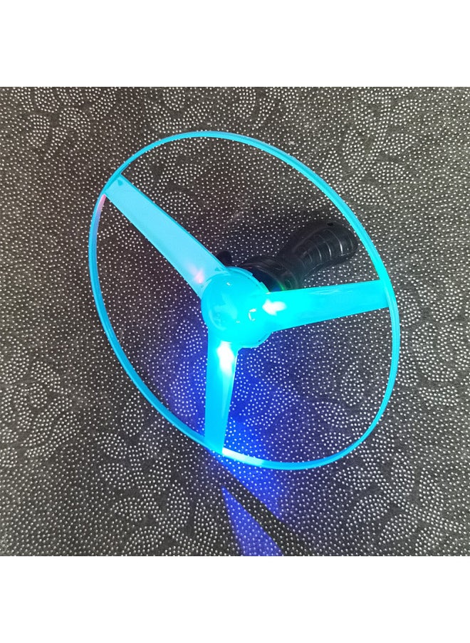 null - Pull Wire Flying Saucer Luminous Flying Saucer UFO Large Frisbee Stall Children Flash Toy Flash Frisbee Wholesale-Specification:Glowing String Flying Saucer Yellow - Image 1