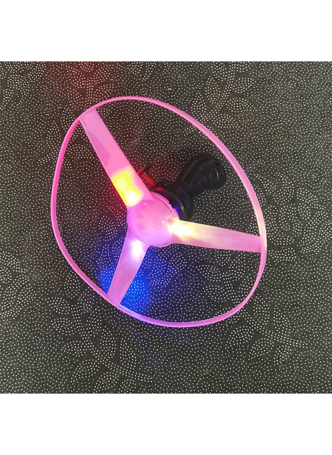null - Pull Wire Flying Saucer Luminous Flying Saucer UFO Large Frisbee Stall Children Flash Toy Flash Frisbee Wholesale-Specification:Glowing String Flying Saucer Yellow - Image 1
