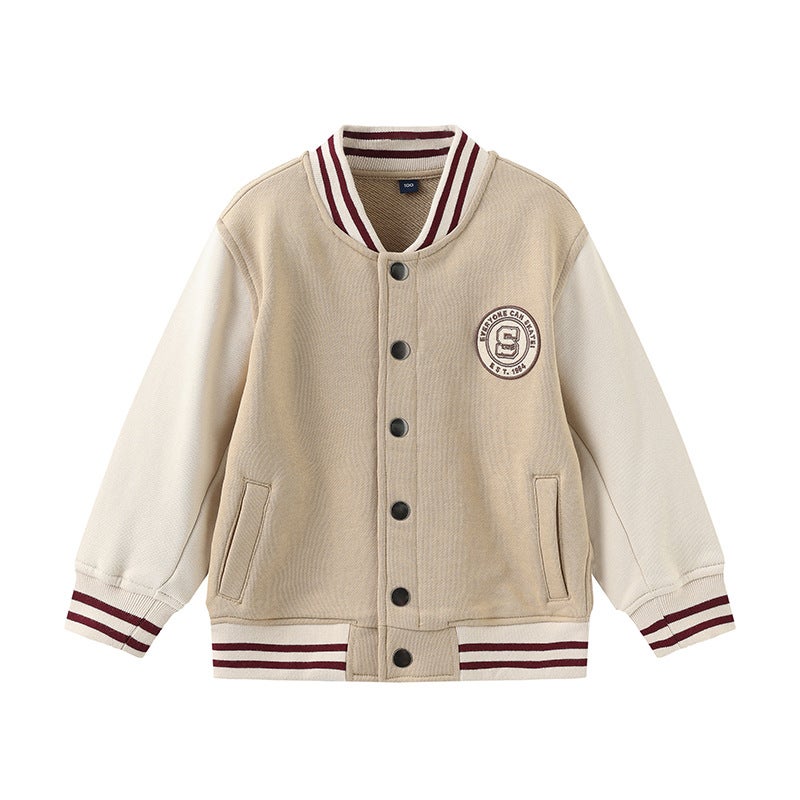 Children'S Baseball Jacket Spring & Fall Sports Baseball Jacket For Boys And Girls Terry Japanese Style Kidsren'S Clothing Excellent - Image 1