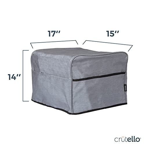 Crutello Convection Toaster Oven Cover with Storage Pockets, Large, Fits Machines Up to 17 x 15 x 14 Inches, Compatible with Cuisinart - Image 2