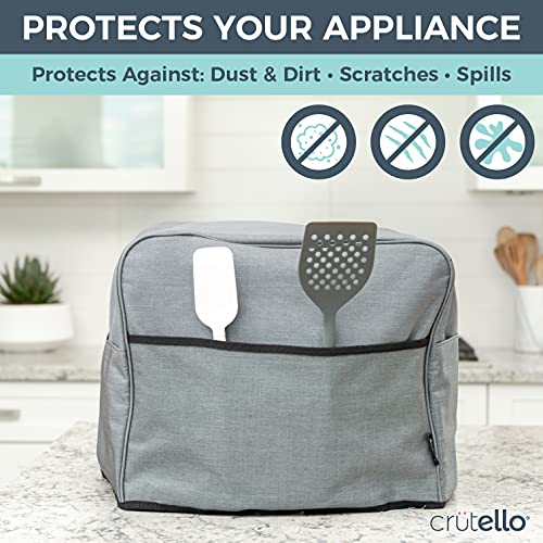 Crutello Convection Toaster Oven Cover with Storage Pockets, Large, Fits Machines Up to 17 x 15 x 14 Inches, Compatible with Cuisinart - Image 4