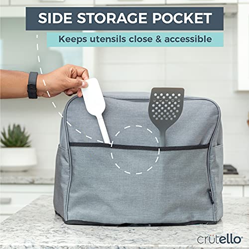 Crutello Convection Toaster Oven Cover with Storage Pockets, Large, Fits Machines Up to 17 x 15 x 14 Inches, Compatible with Cuisinart - Image 5