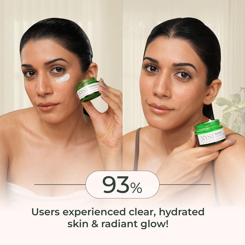 Xyst Depuff Renew Gift Set 80gm Under eye Retinol night cream combo Natural Caffeine Retinol hamper Dark Circle and Wrinkle Treatment For women men Pack of 2 - Image 2