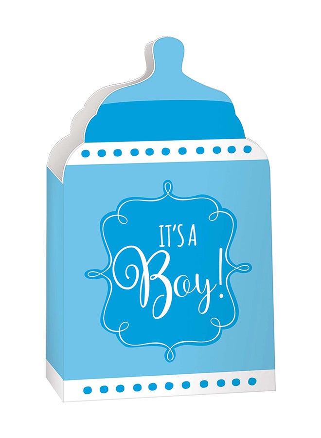 Amscan Baby Shower Blue Bottle Paper Containers 24pcs