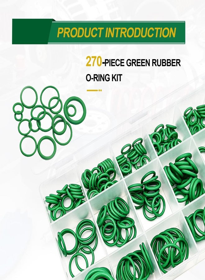 NOTISH Car A/C Repair Kit, 270PCS O-Ring Set + 102PCS Car Air Conditioner Valve Core Kit with Double Head Install Tool, A/C R12 R134a Refrigeration Tire Valve Stem Cores, O-Ring Seals Kit - Image 3