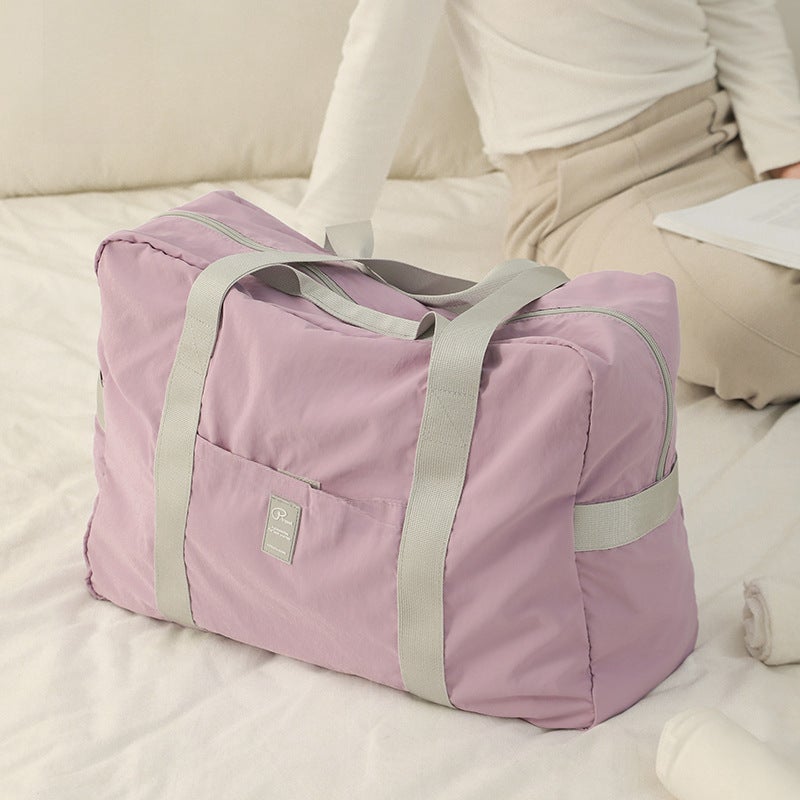 Travel Storage Bag: Light Blue, Large Capacity - Foldable Design Portable Luggage Bag for Travelers and Expectant Parents - Image 4