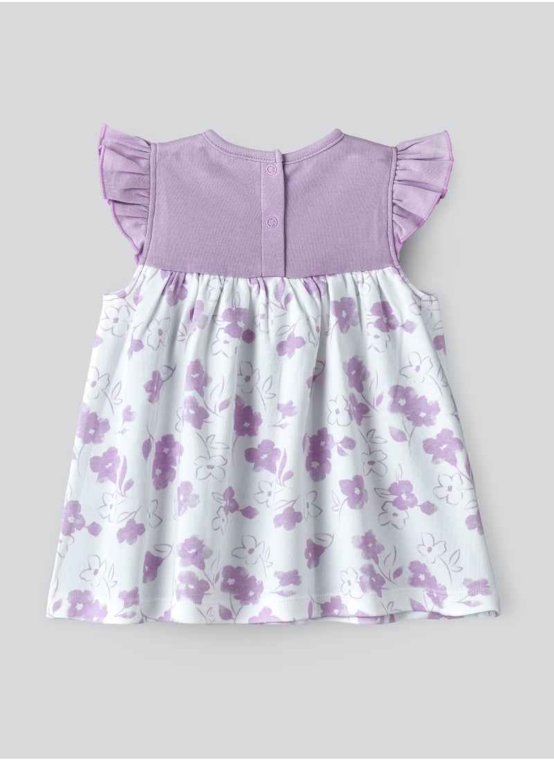 Tiny Hug Soft Knit Cotton Baby Girl Dress  - Image 2