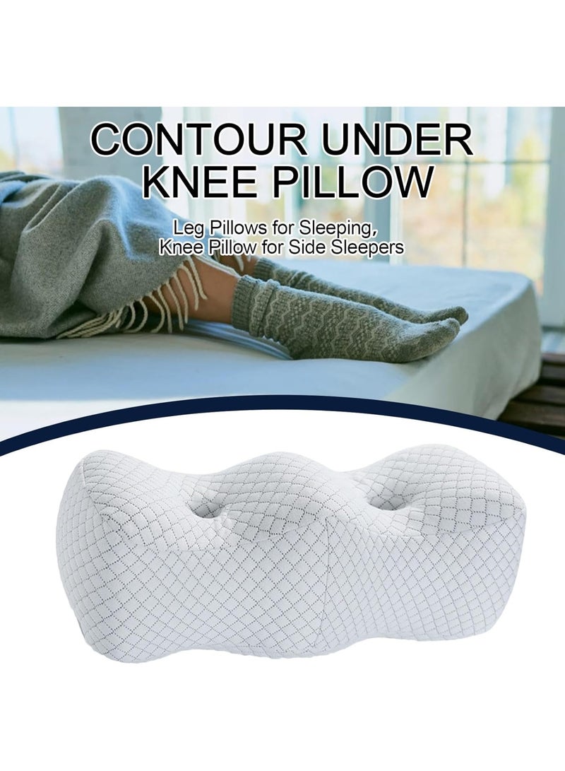 والالا وسادة ركبة دائرية نصف دائرية مريحة محمولة، وسائد لرفع الساق، وسادة دعم الركبة لمن ينامون على جانبهم تفصل الركبتين، تعزز النوم، الدورة الدموية - Image 3