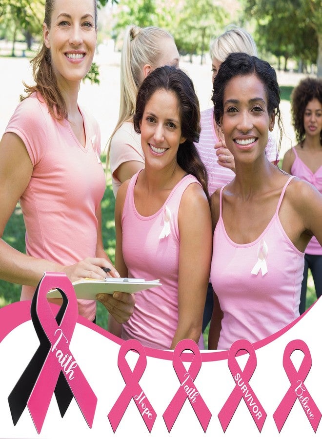 Affrolling 24 Pcs Breast Cancer Awareness Accessories Magnetic Bookmark Bulk Cancer Awareness Accessories Gifts Pink Ribbon Bookmarks or Charity, Office, Fundraiser Events - Image 5