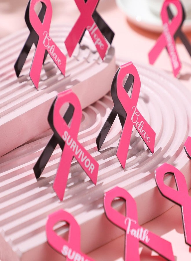 Affrolling 24 Pcs Breast Cancer Awareness Accessories Magnetic Bookmark Bulk Cancer Awareness Accessories Gifts Pink Ribbon Bookmarks or Charity, Office, Fundraiser Events - Image 4