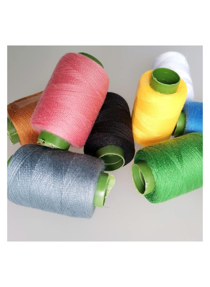 Set of 20 Sewing Machine Threads Set Hand Sewing Needles and Threads, White Thread and Black Thread for Sewing (Pack of 20 Pcs 20000 Yards) - Image 3