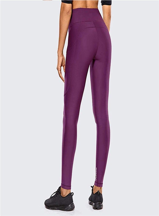KUYING Women's Seamless High Waist Tight Yoga Pants Purple - Image 1
