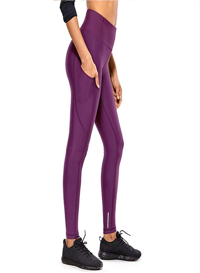 KUYING Women's Seamless High Waist Tight Yoga Pants Purple - Image 2