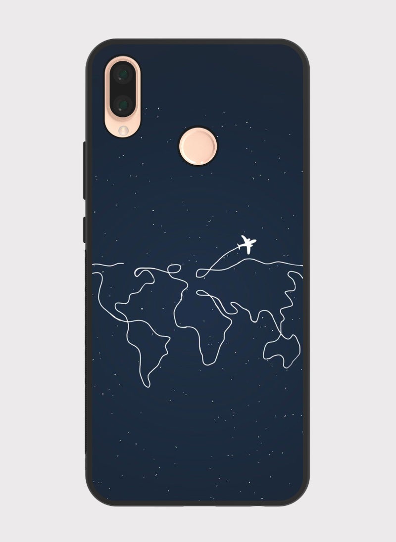 Huawei Nova 3e case cover World Map