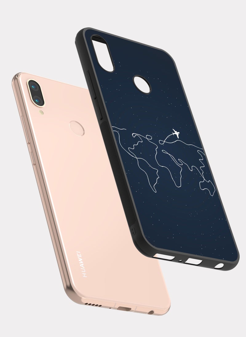 Huawei Nova 3e case cover World Map
