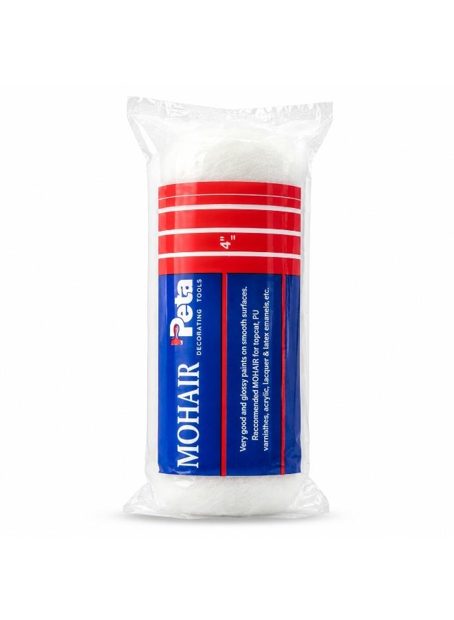 Peta Mohair Paint Roller 4 Inch – Decorating Tools Mini Roller Refill For Smooth Paint Finish, Walls, Doors, Cabinets & Touch-Up Painting (2 Piece) - Image 2