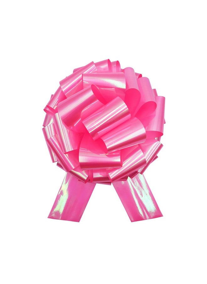 Nicky Bigs Novelties - 14" Iridescent Metallic Giant Large Instant Pull Bow Birthday Wedding Decoration (Pink) - Image 1