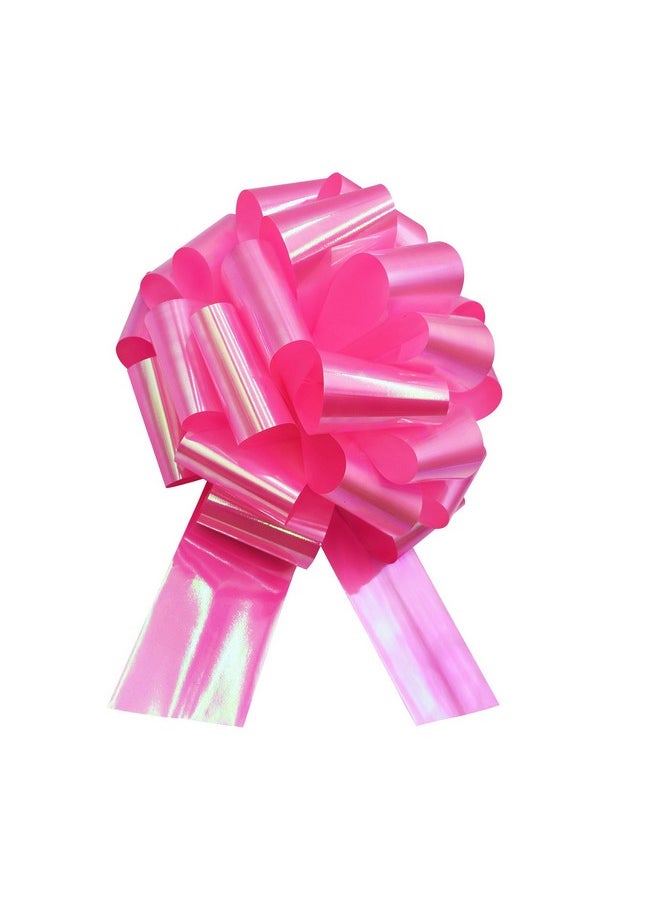 Nicky Bigs Novelties - 14" Iridescent Metallic Giant Large Instant Pull Bow Birthday Wedding Decoration (Pink) - Image 1