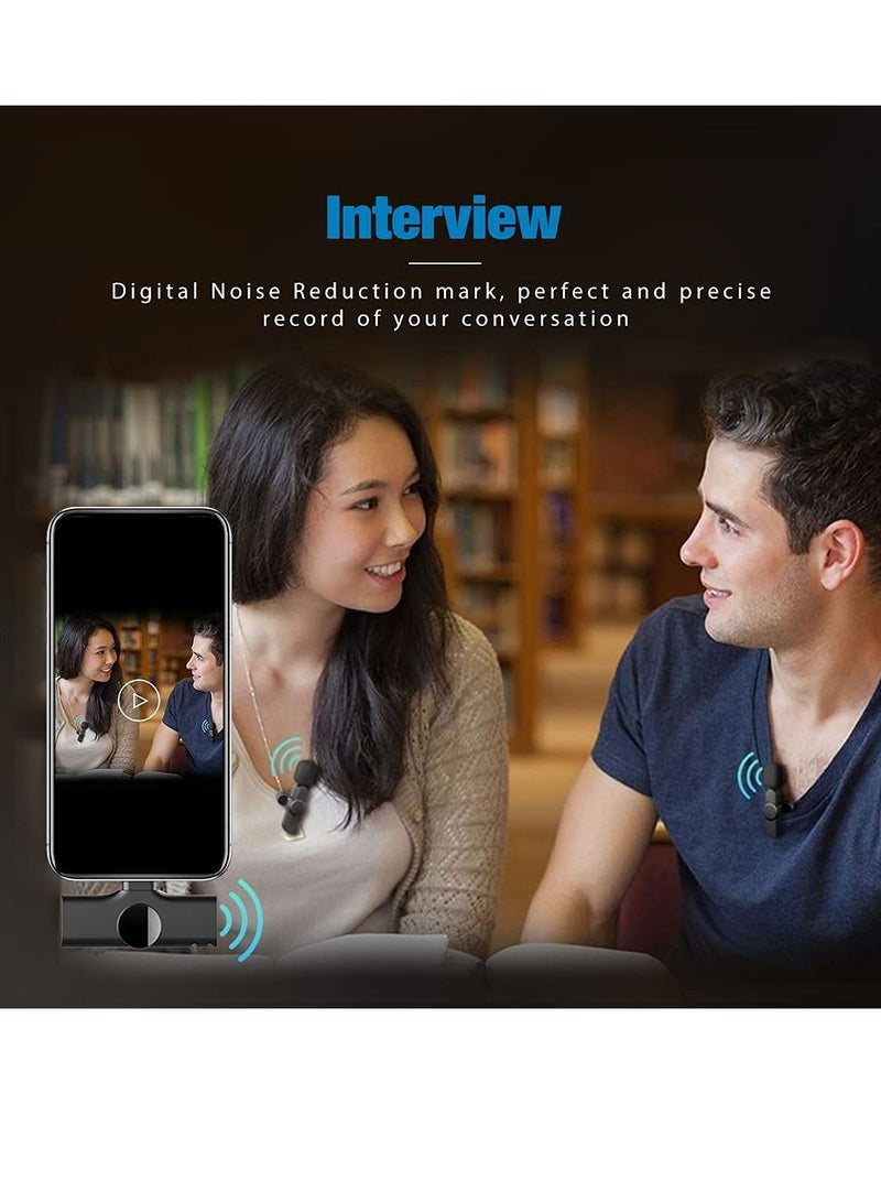 Wireless Lavalier Microphone for Type-C, Plug & Play Lapel Clip-on Mini Mic for gaming Video Recording - Noise Reduction Bluetooth - Image 4