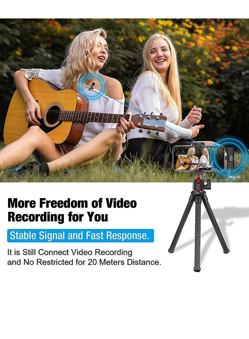 Wireless Lavalier Microphone for Type-C, Plug & Play Lapel Clip-on Mini Mic for gaming Video Recording - Noise Reduction Bluetooth - Image 3