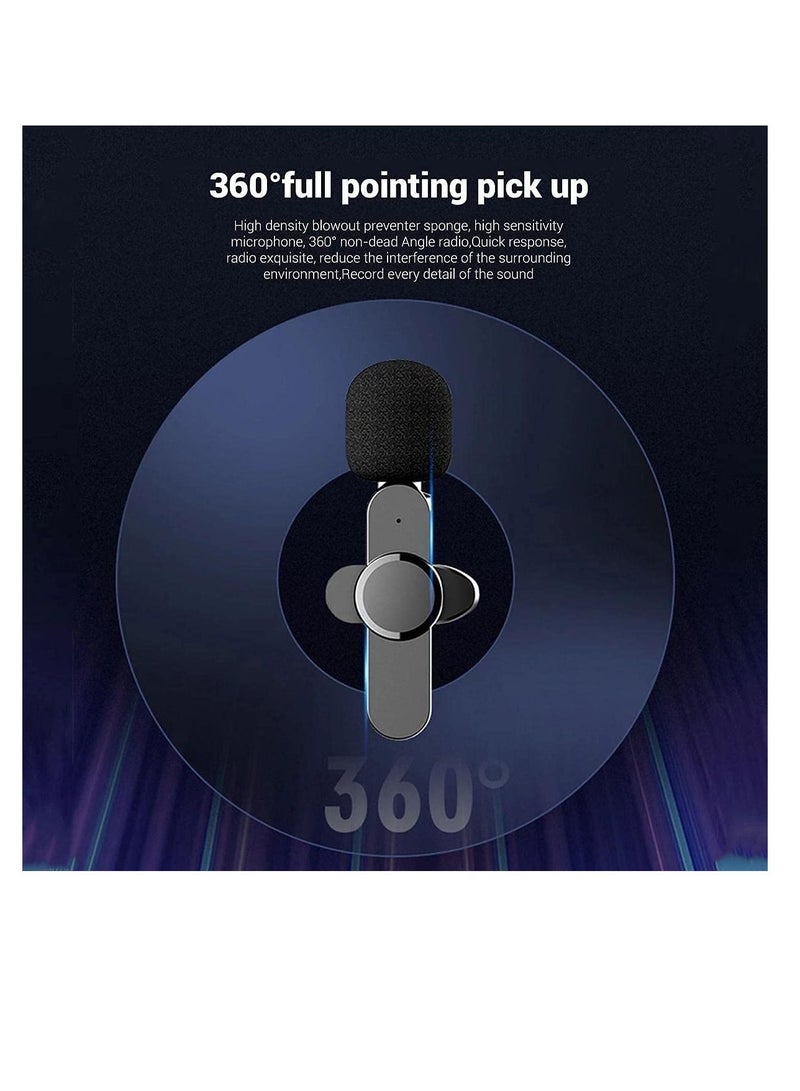 Wireless Lavalier Microphone for Type-C, Plug & Play Lapel Clip-on Mini Mic for gaming Video Recording - Noise Reduction Bluetooth - Image 5