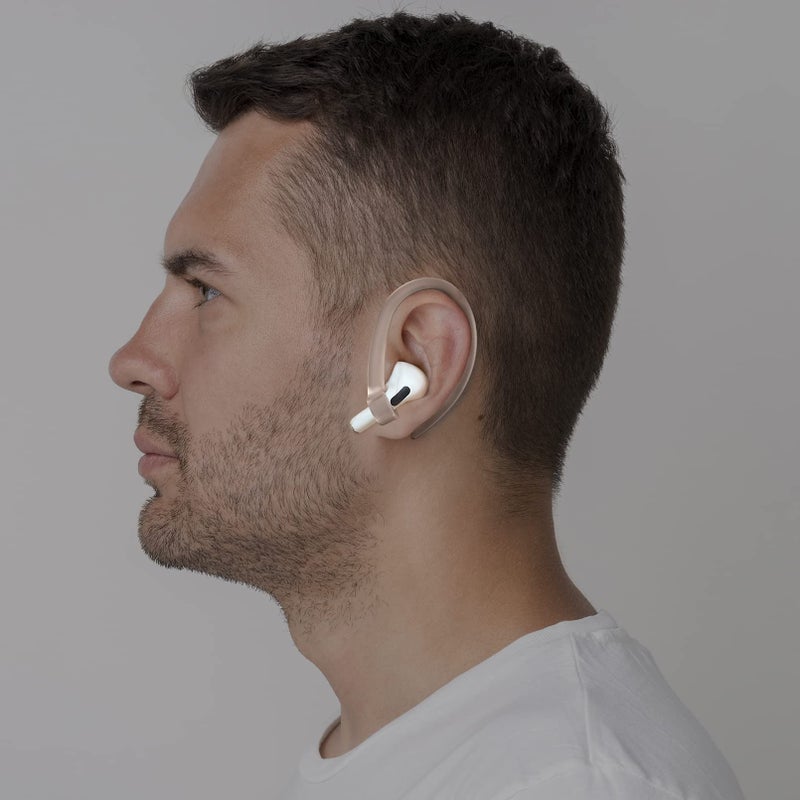 ICARERSPACE 2 Pairs AirPods Ear Hooks for AirPods Pro 2, AirPods Pro, AirPods 4, 3, 2 & 1, Upgraded Anti Slip Sports Clip Hooks for AirPods 1, 2, 3, 4,Pro, Pro 2 â€“ Transparent - Image 2