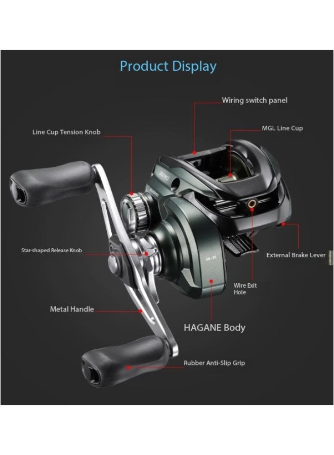 SHIMANO CURADO 200HG, 7.4 right hand,jigging reel,boat fishing reel,shore jigging reel,perfectly made - Image 3