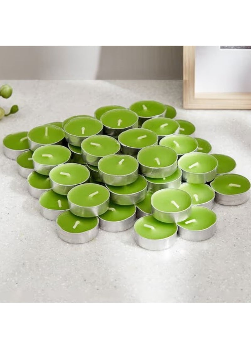 لوكاداه عبوة من 100 شمعة صغيرة الحجم - بدون رائحة - بدون دخان - مدة احتراق تصل إلى ساعتين - ديكور لحفلات الزفاف والحفلات والمواعدة واحتفالات المهرجانات - Image 2