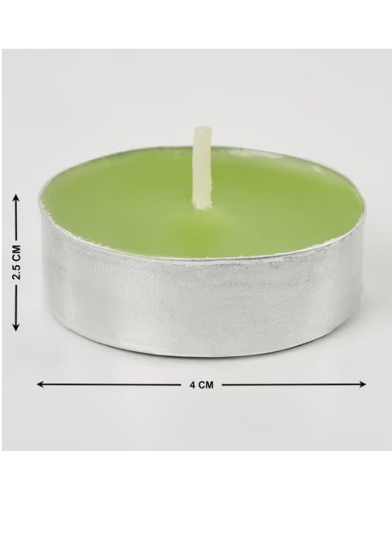 لوكاداه عبوة من 100 شمعة صغيرة الحجم - بدون رائحة - بدون دخان - مدة احتراق تصل إلى ساعتين - ديكور لحفلات الزفاف والحفلات والمواعدة واحتفالات المهرجانات - Image 4