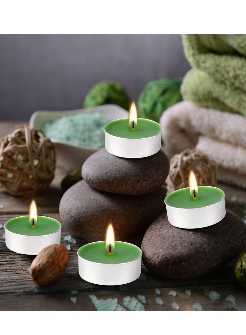 لوكاداه عبوة من 100 شمعة صغيرة الحجم - بدون رائحة - بدون دخان - مدة احتراق تصل إلى ساعتين - ديكور لحفلات الزفاف والحفلات والمواعدة واحتفالات المهرجانات - Image 5