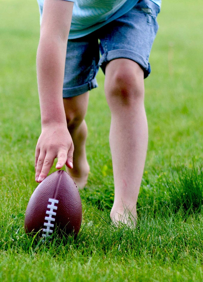 LMC Products Foam Football - 7.25” Kids Football - Soft, Small Balls for Kids – Toddler Mini Ball 3 Pack - Image 2