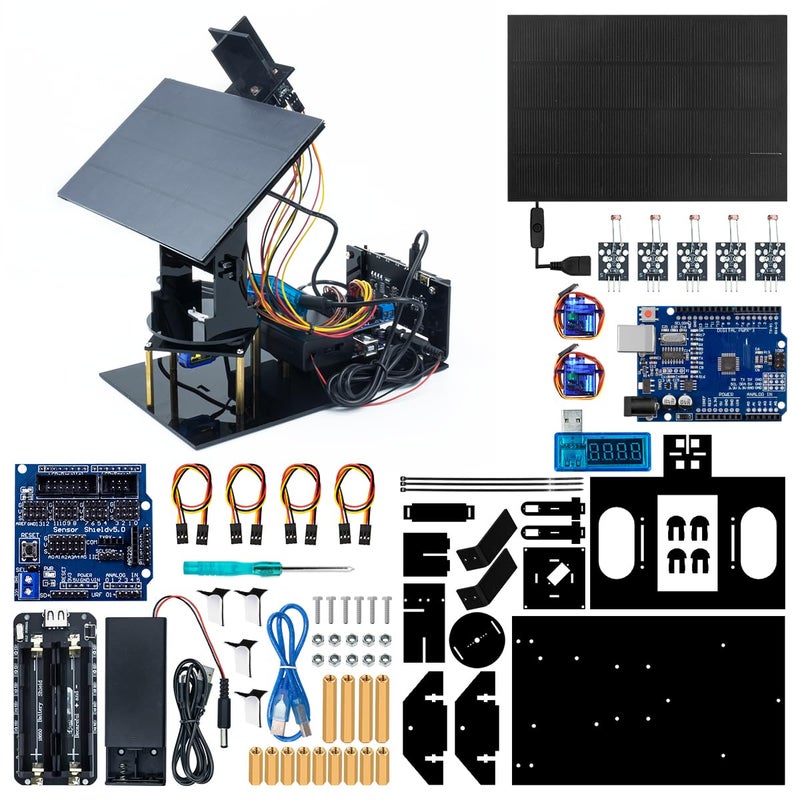 LAFVIN Solar Tracking Starter Kit Project DIY Smart Tracker System STEM Programming Code with Tutorial Compatible with Arduino IDE - Image 2