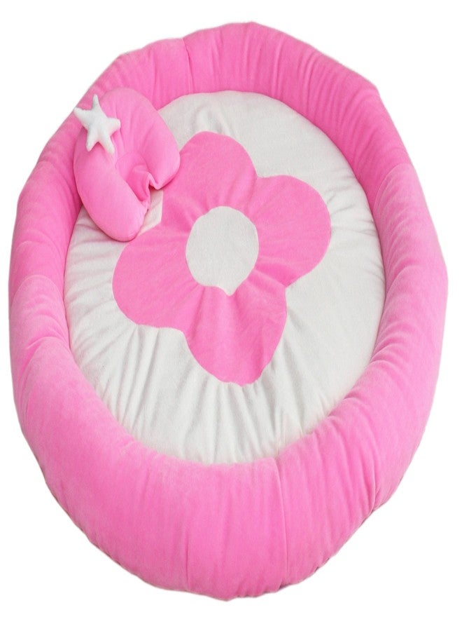 Amardeep Baby Bedding Set Cum Play Mat 0-6 Months (Pink) - Image 2
