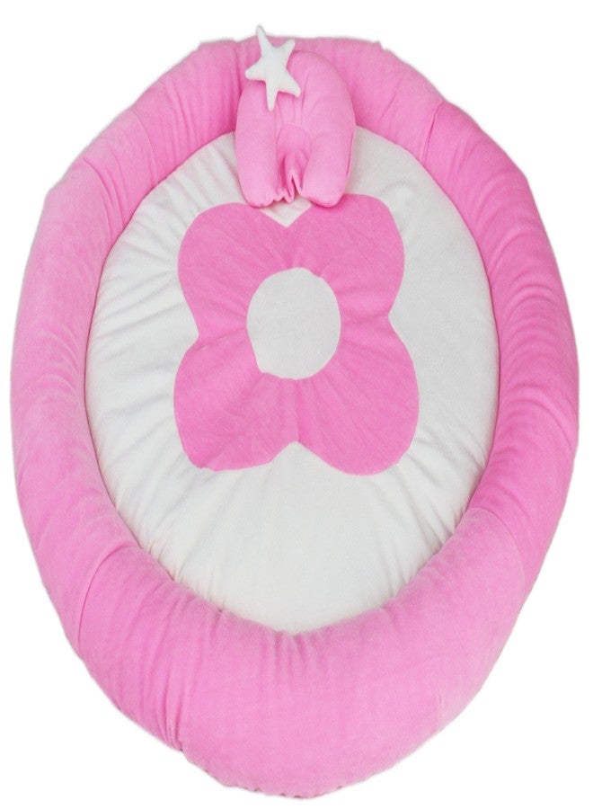 Amardeep Baby Bedding Set Cum Play Mat 0-6 Months (Pink) - Image 1