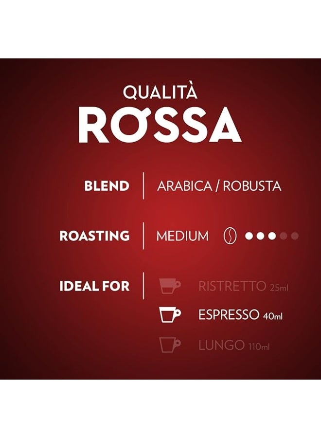Lavazza Qualità Rossa, Full-bodied and Balanced Espresso, 10 Capsules, Nespresso Compatible - Image 2