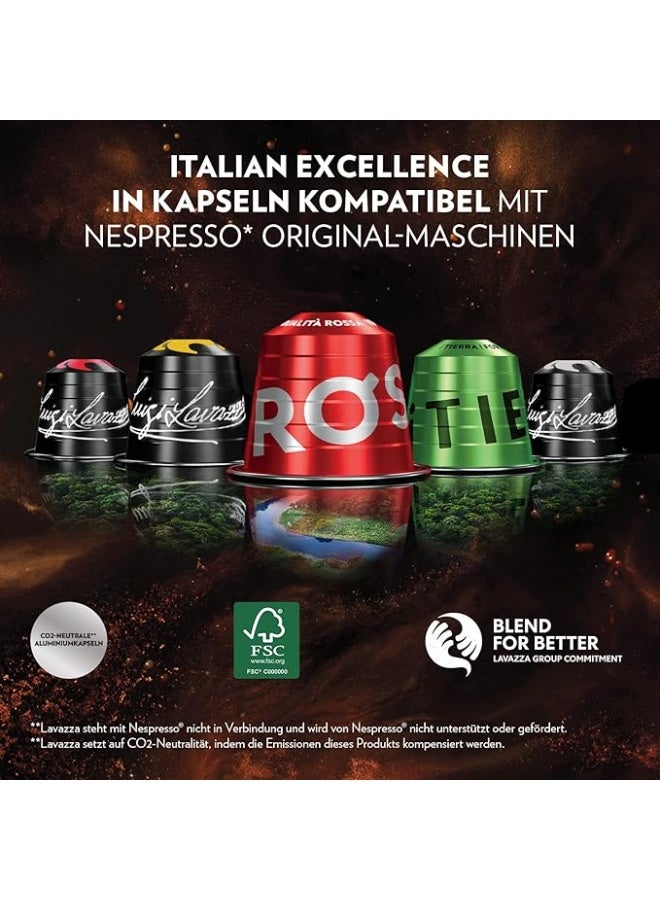 Lavazza Qualità Rossa, Full-bodied and Balanced Espresso, 10 Capsules, Nespresso Compatible - Image 4