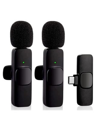 Wireless Microphone for Type-C Phone, Plug-Play Wireless Mic with 2 Microphone for USB-C Android Phone Video Recording, Interview, Vlog - pzsku/Z91AC44836704A9BDA0F2Z/45/_/1710142759/7ba84831-dc63-4690-8385-1ff6f0f38b76