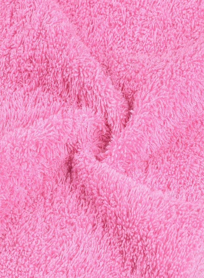 YRALY Premium Turkish Cotton Washcloths (4 Pack) Hotel Quality Ultra Soft & Absorbent Towels for Face, Hand, Kitchen & Cleaning - Pink - Image 2