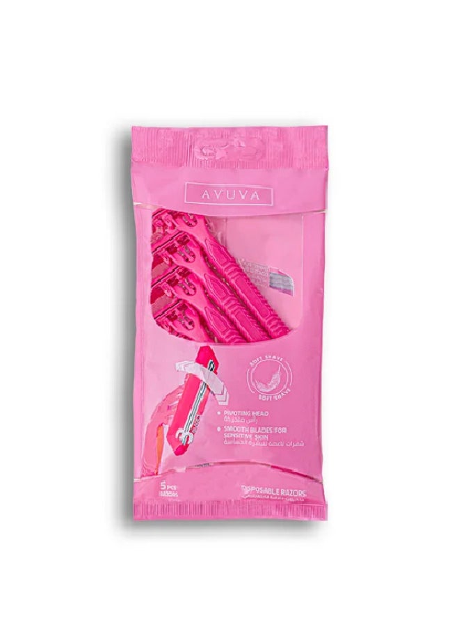Avuva Disposable Razor Blades For Women 5 pieces  - Image 1