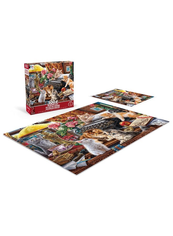 Ceaco - Paws Gone Wild - The Writer's Cats - 550 Piece Jigsaw Puzzle - Image 2