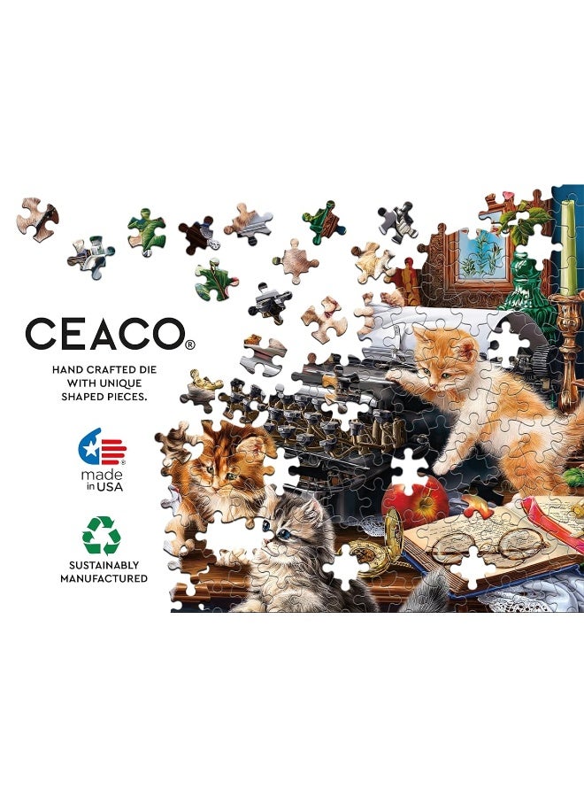 Ceaco - Paws Gone Wild - The Writer's Cats - 550 Piece Jigsaw Puzzle - Image 3
