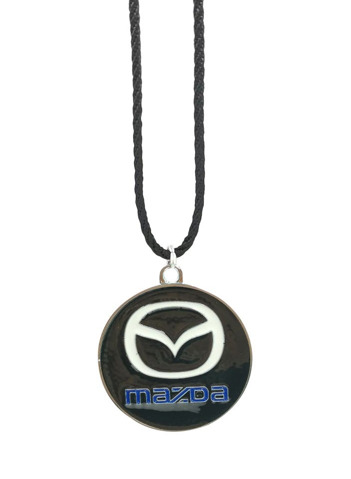 mazda Car Mirror Hanging Pendant Metal Mini Car Decoration Chain Mazda Logo 1 Pcs - Image 1