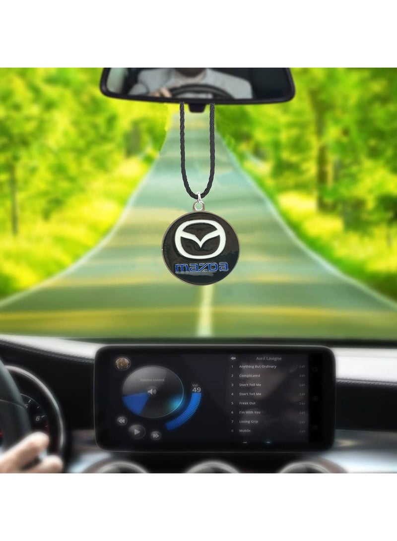 mazda Car Mirror Hanging Pendant Metal Mini Car Decoration Chain Mazda Logo 1 Pcs - Image 4