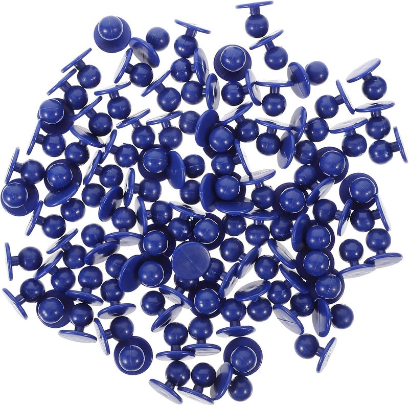 ULTECHNOVO 100pcs Chef Coat Buttons Blue Medium Sewing Buttons for Restaurant Uniforms for Culinary Workwear - Image 1