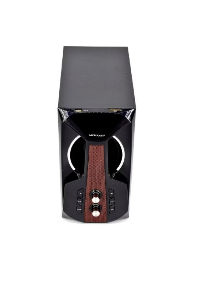 ميكرو ديجيت نظام مكبرات صوت للوسائط المتعددة مكون من 3 قطع MD802MS أسود/أحمر - Image 1