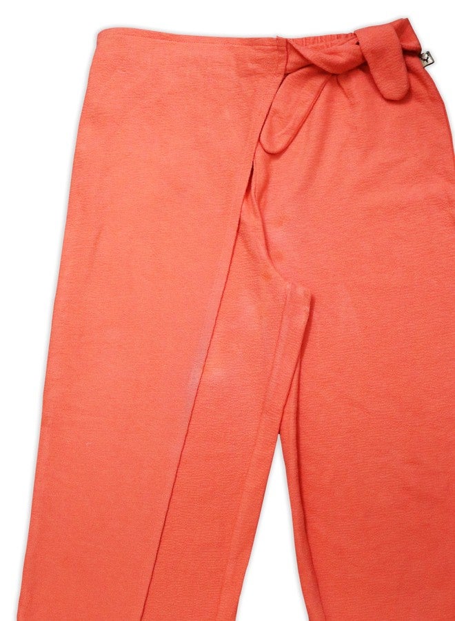 Allen Solly Girl's Regular Casual Pants (AGTFEHWFV90024_Peach - Image 4