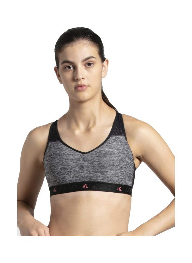 JOCKEY - Jockey AP21 Women Wire free Padded Tactile Nylon Elastane Stretch Full Coverage Optional Cross Back Styling Sports Bra with Stay Dry Treatment - Image 1